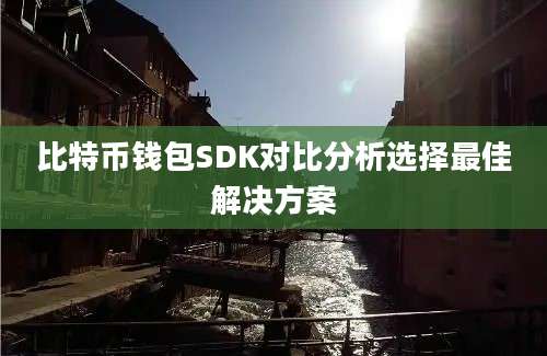 比特币钱包SDK对比分析选择最佳解决方案