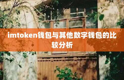 imtoken钱包与其他数字钱包的比较分析