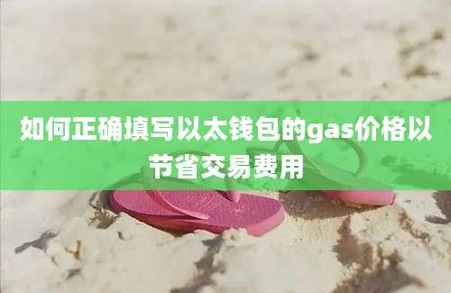 如何正确填写以太钱包的gas价格以节省交易费用