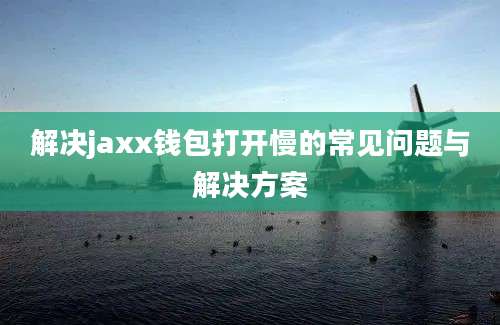 解决jaxx钱包打开慢的常见问题与解决方案