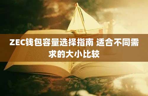 ZEC钱包容量选择指南 适合不同需求的大小比较