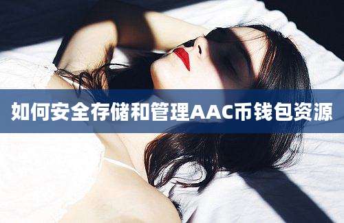 如何安全存储和管理AAC币钱包资源