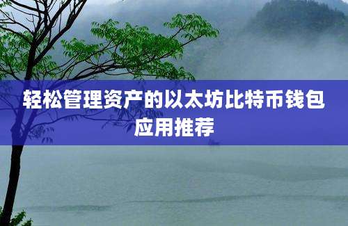 轻松管理资产的以太坊比特币钱包应用推荐