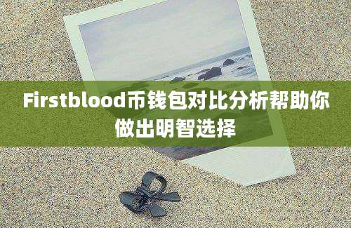 Firstblood币钱包对比分析帮助你做出明智选择