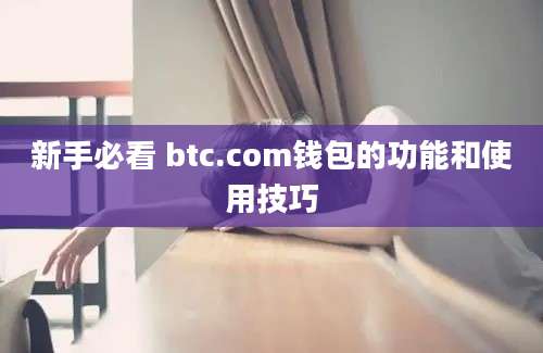 新手必看 btc.com钱包的功能和使用技巧