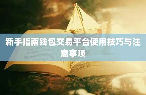 新手指南钱包交易平台使用技巧与注意事项